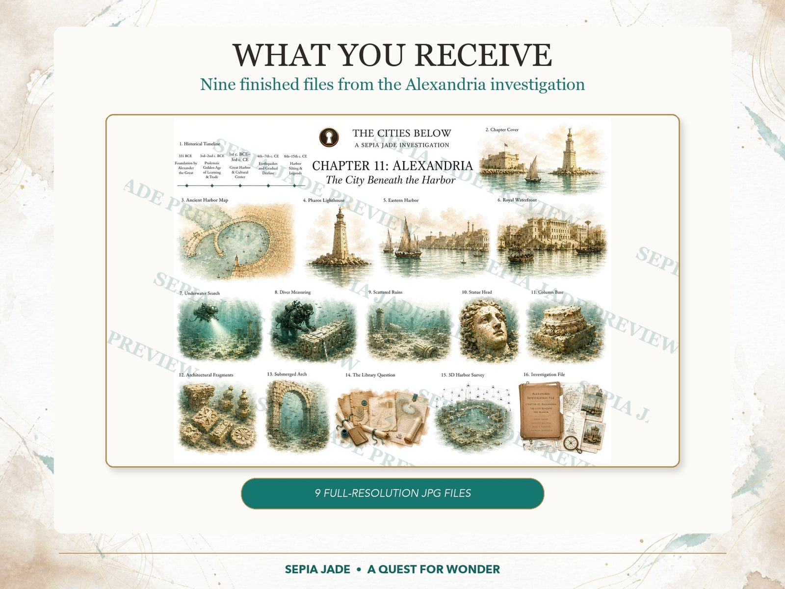 What you receive in the Alexandria Digital Art Collection