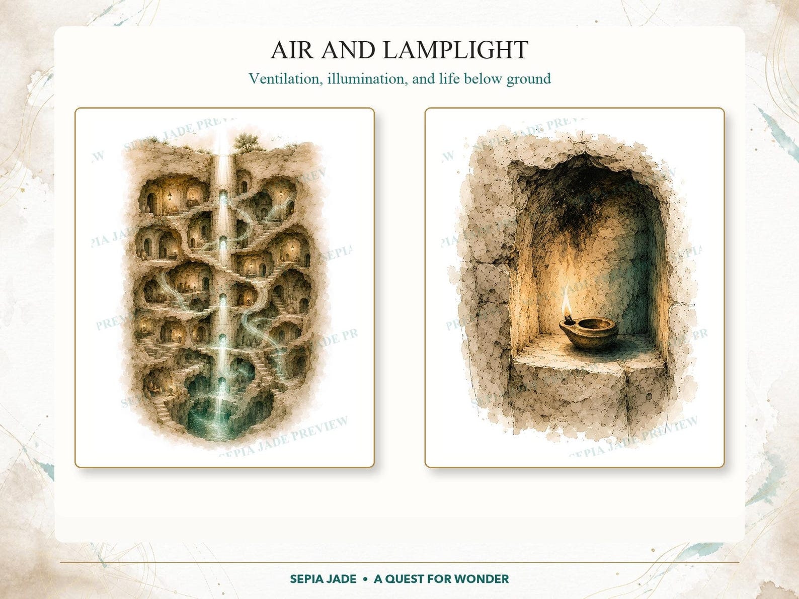 Air and lamplight beneath Derinkuyu