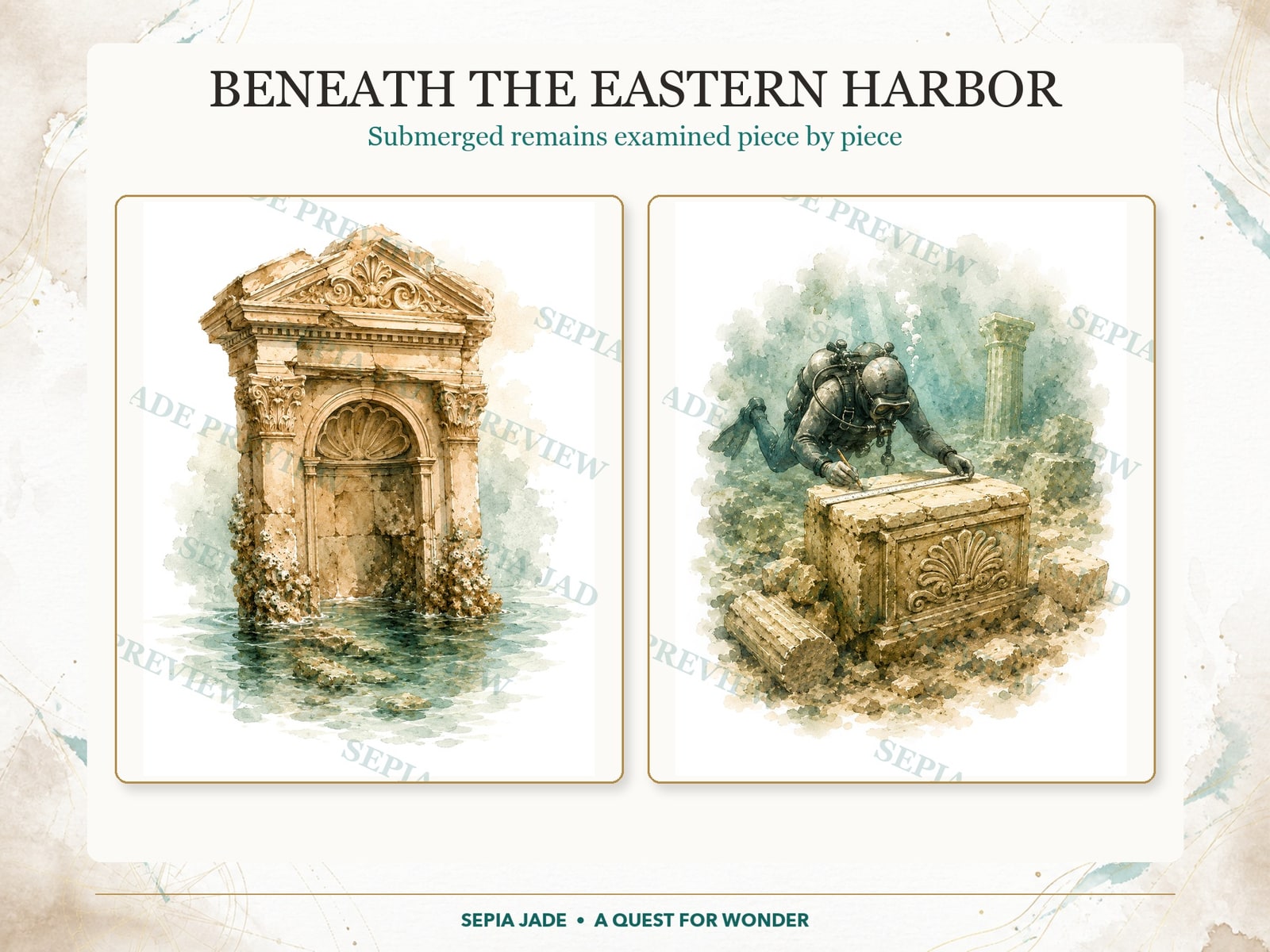 Underwater archaeology at Alexandria
