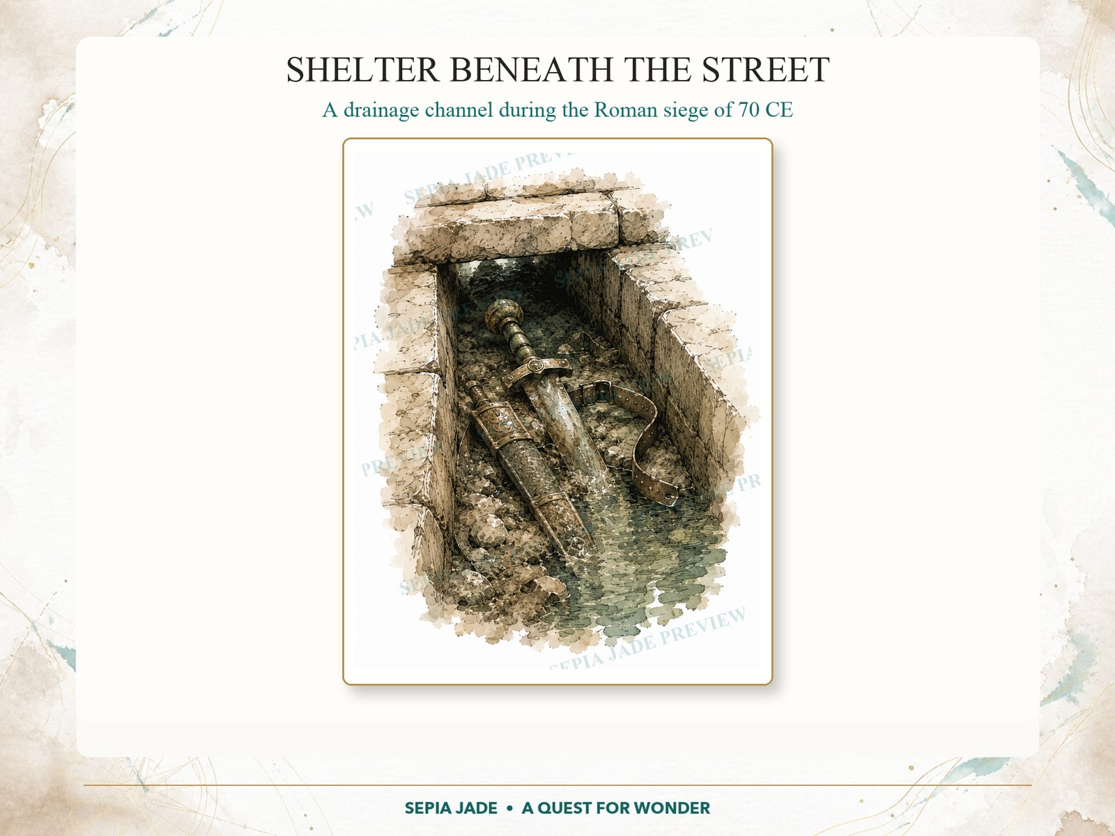 Shelter beneath the streets of Jerusalem