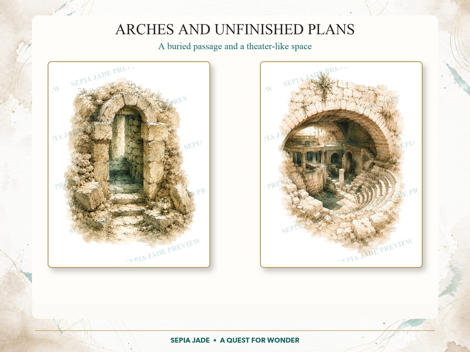 Arches and unfinished plans beneath Jerusalem