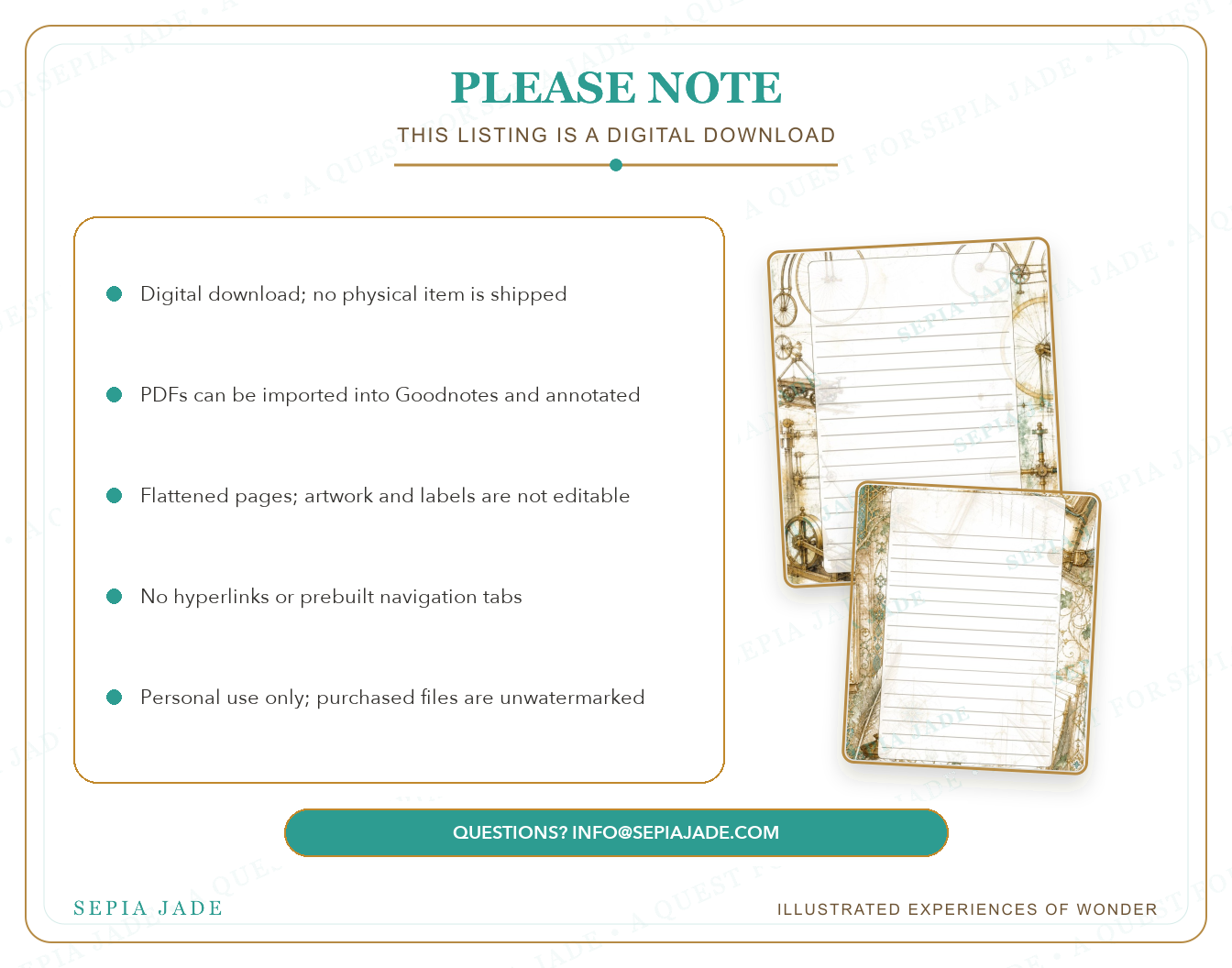 Personal-use digital license information