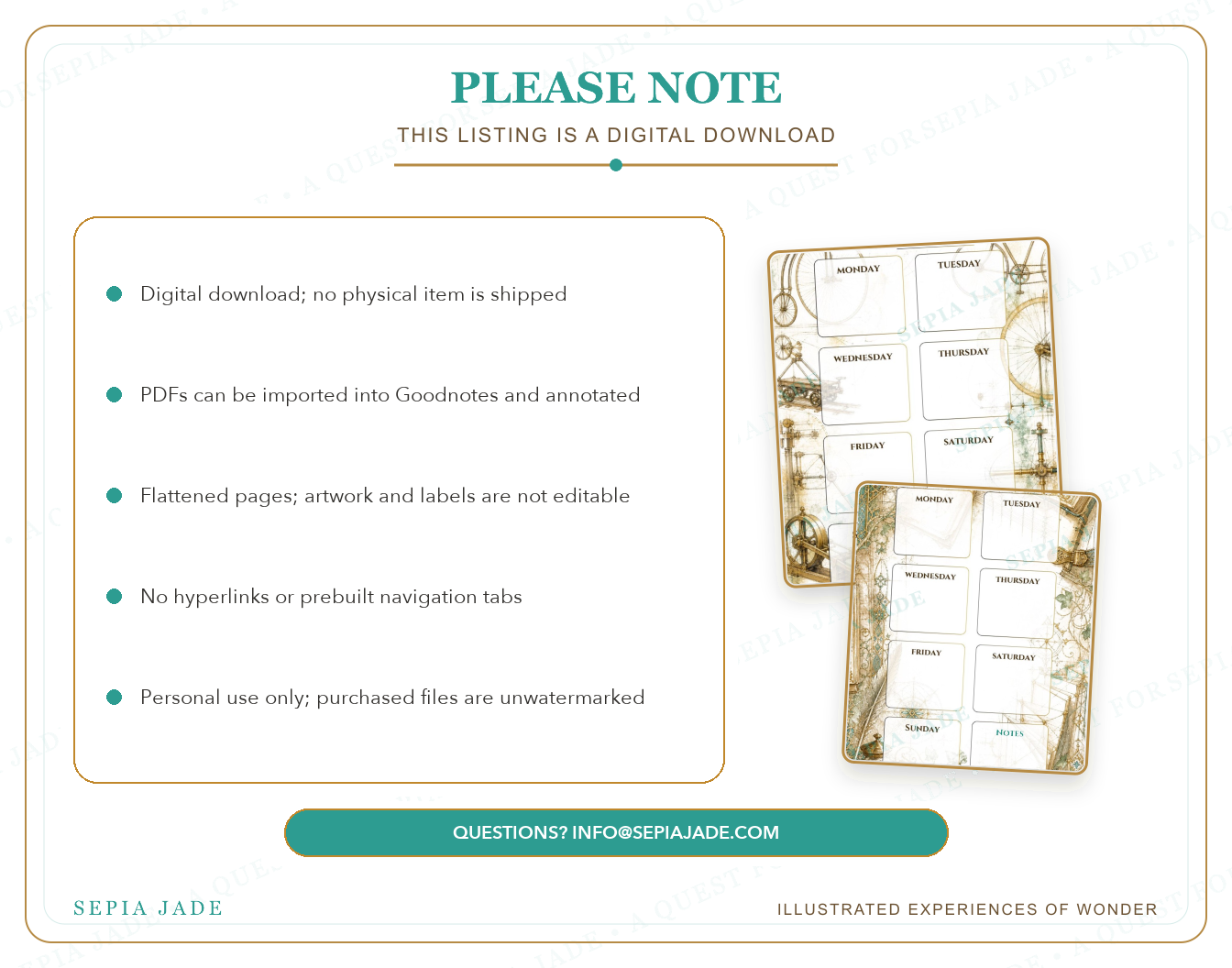 Personal-use digital license information