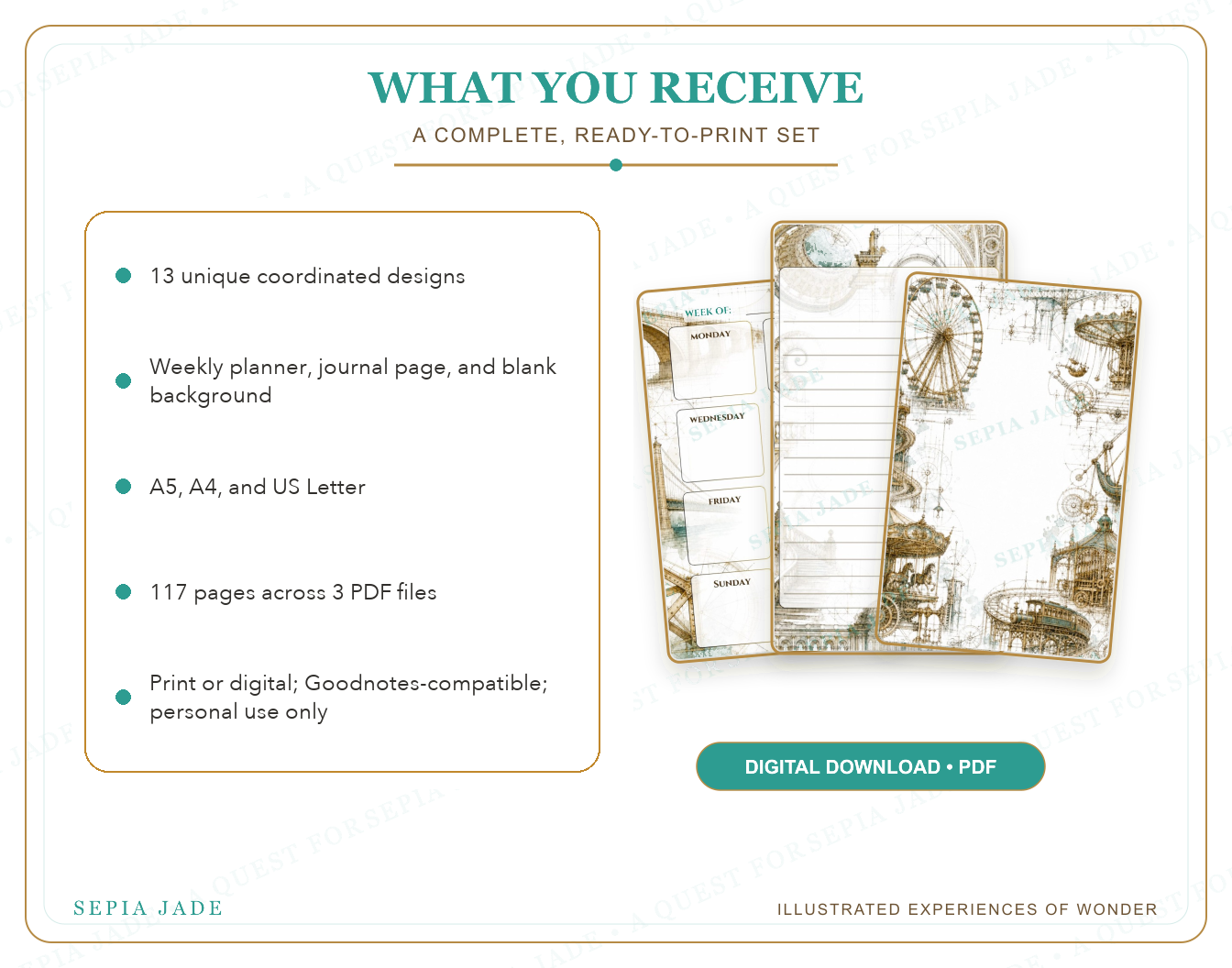 What is included in City of Iron and Stone Digital Complete Suite — 13 Designs