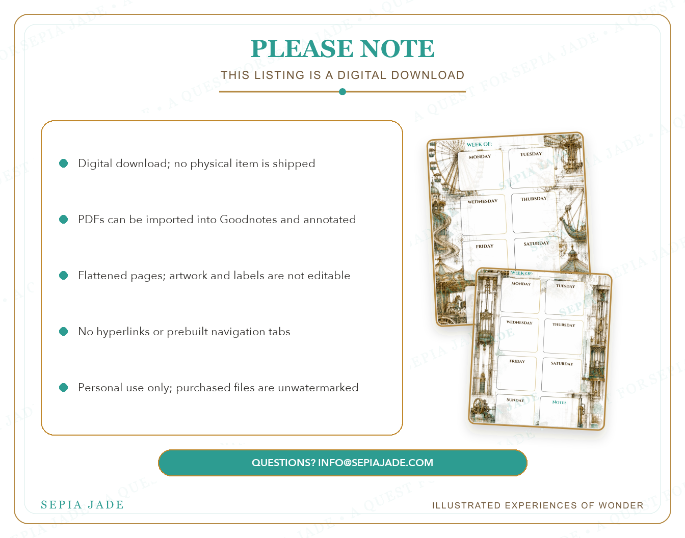 Personal-use digital license information