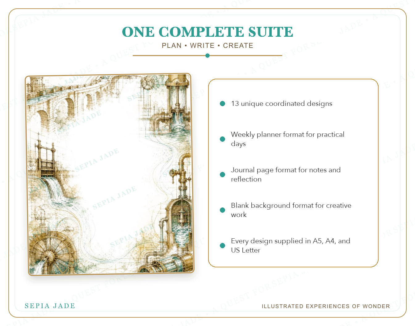 Product details for The Curious Journal Digital Complete Suite — 13 Designs