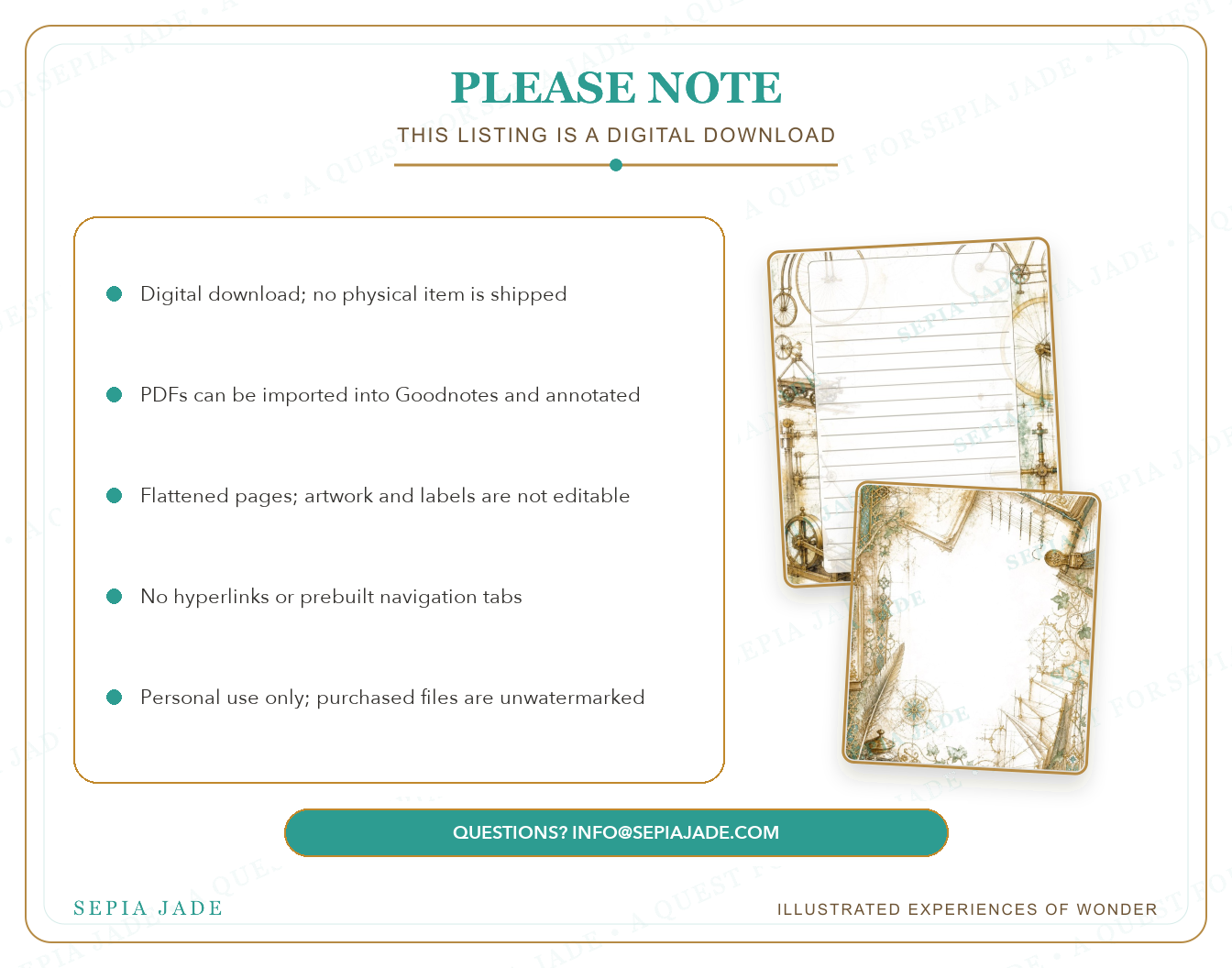 Personal-use digital license information