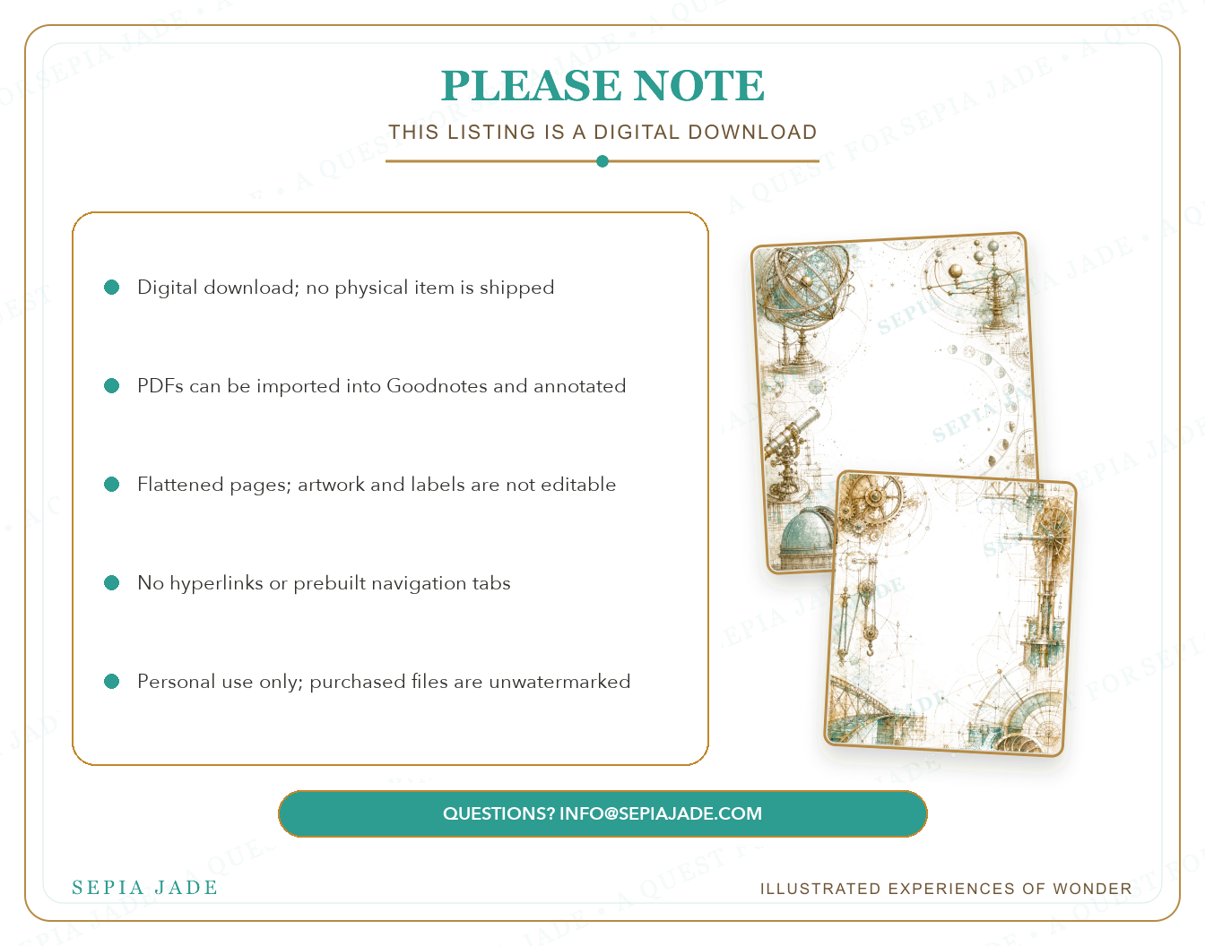 Personal-use digital license information