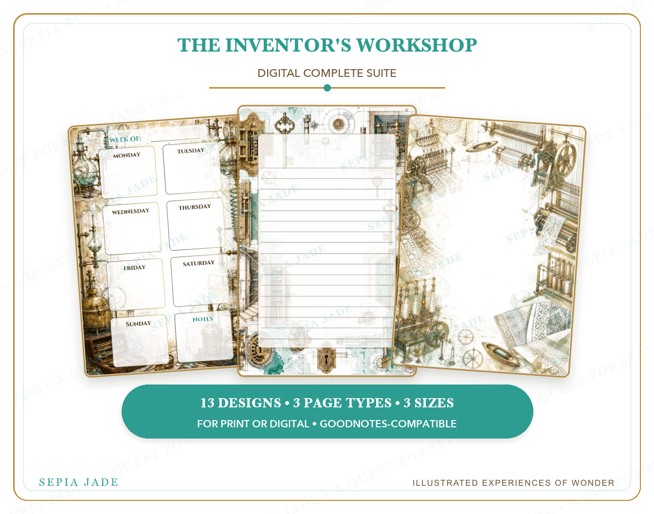 Instant digital download information for The Inventor's Workshop Digital Complete Suite — 13 Designs