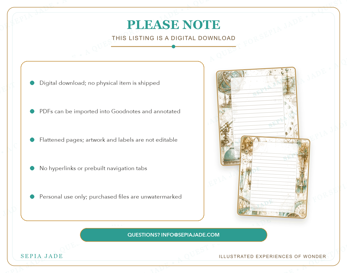 Personal-use digital license information