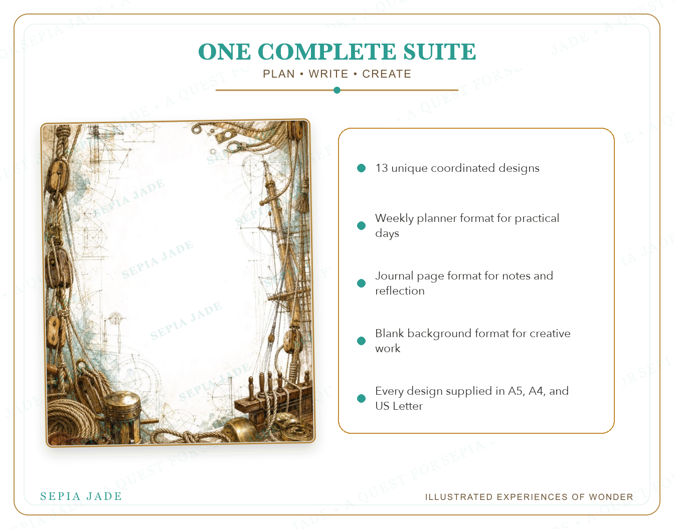 Product details for Voyages Above and Below Digital Complete Suite — 13 Designs