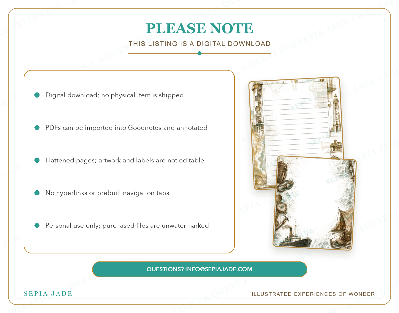 Personal-use digital license information